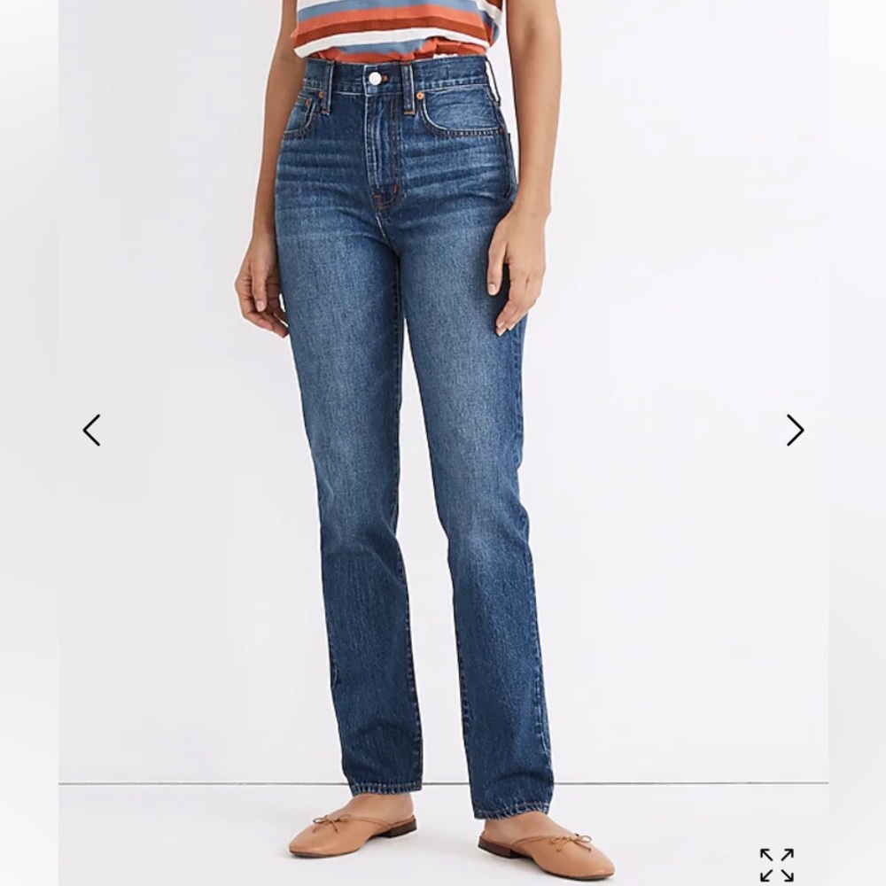 Madewell Perfect Vintage Straight Full Length Jeans in Concordia Wash